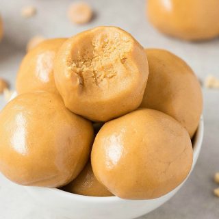 3 Ingredient No Bake Keto Energy Balls (Paleo, Vegan, Nut-Free, Low Carb)- An easy 5 minute keto bliss ball recipe made with just 3 ingredients and 100% Nut-free and sugar-free! The perfect quick and easy snack! #nutfree #ketosnack #ketosis #allergenfriendly #energyballs | Recipe on thebigmansworld.com