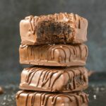 Flourless 4-Ingredient Keto Protein Brownies in a collage