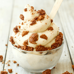 No Churn Keto Cookies and Cream Ice Cream (Paleo, Vegan, Dairy Free, Low Carb)- An easy simple keto no churn vanilla ice cream recipe loaded with healthy cookie chunks and made with NO ice cream maker! 4 ingredients and dairy free! #ketoicecream #nochurn #lowcarbicecream #coconutmilkicecream | Recipe on thebigmansworld.com