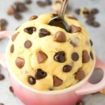 Edible Low Carb Keto Cookie Dough (Paleo, Vegan, Eggless, Flourless)- a 5-minute recipe for healthy edible cookie dough made with NO eggs, NO grains and NO flour- 100% sugar free and the perfect dessert or snack to satisfy the sweet tooth! #ketodessert #rawcookiedough #ediblecookiedough #cookiedough #lowcarb | Recipe on thebigmansworld.com