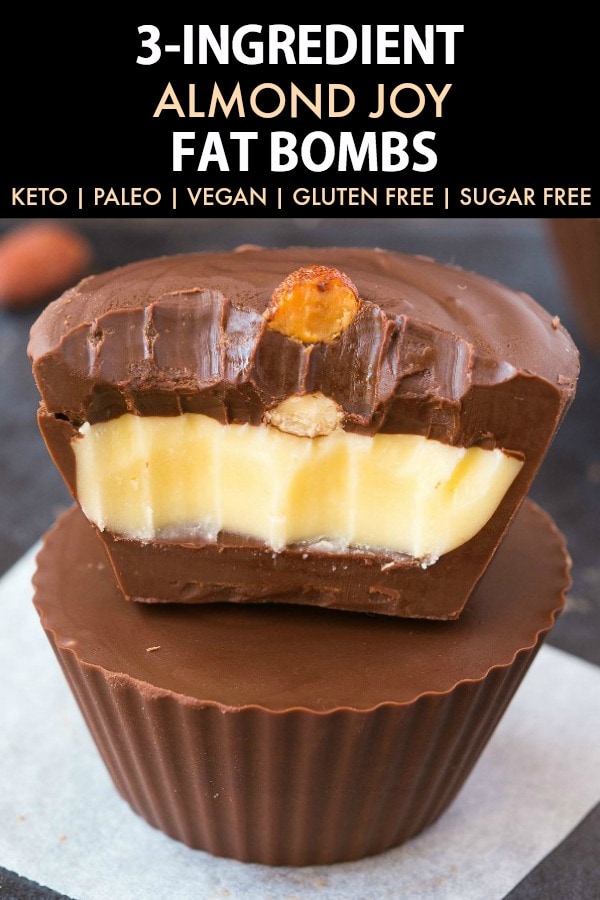 3-Ingredient Almond Joy Fat Bombs 