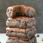 No Bake Paleo Vegan Brownies (Keto, Low Carb, Sugar Free)- An easy 5-ingredient recipe for fudgy, gooey and secretly healthy raw brownies! Protein-packed, completely sugar free and ready in minutes! The ultimate healthy no bake dessert! #nobakedessert #keto #vegan #ketogenicrecipe #paleo | Recipe on thebigmansworld.com