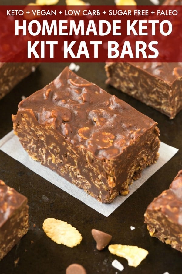 Homemade keto kit kat bars recipe.