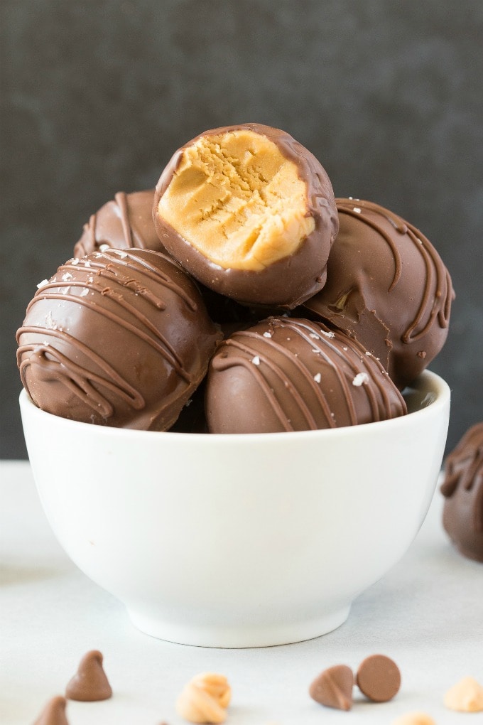 Keto Chocolate Peanut Butter Truffles (Vegan, Paleo) - The Big Man's ...