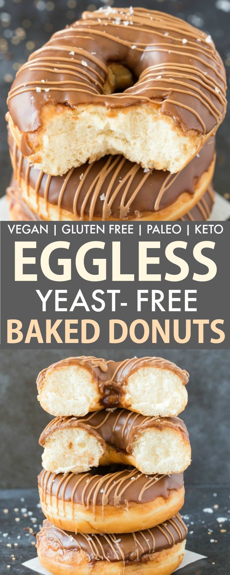 Vegan Gluten Free Baked Donuts (Keto