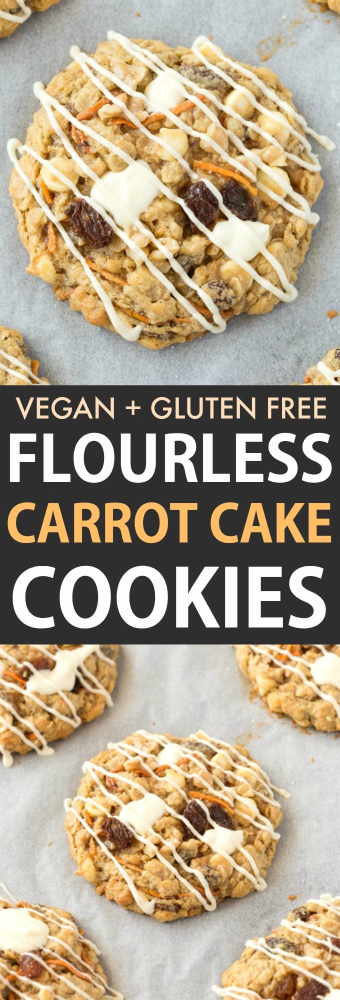 Flourless carrot cake oatmeal cookies 