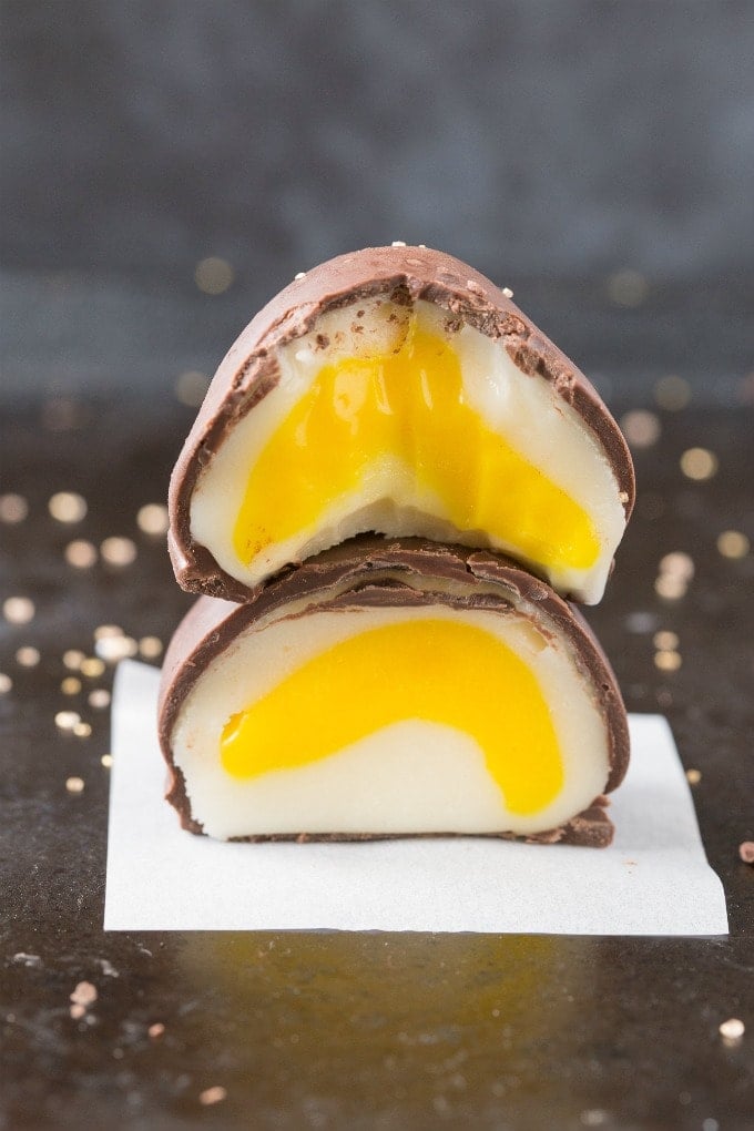 Homemade cadbury creme eggs