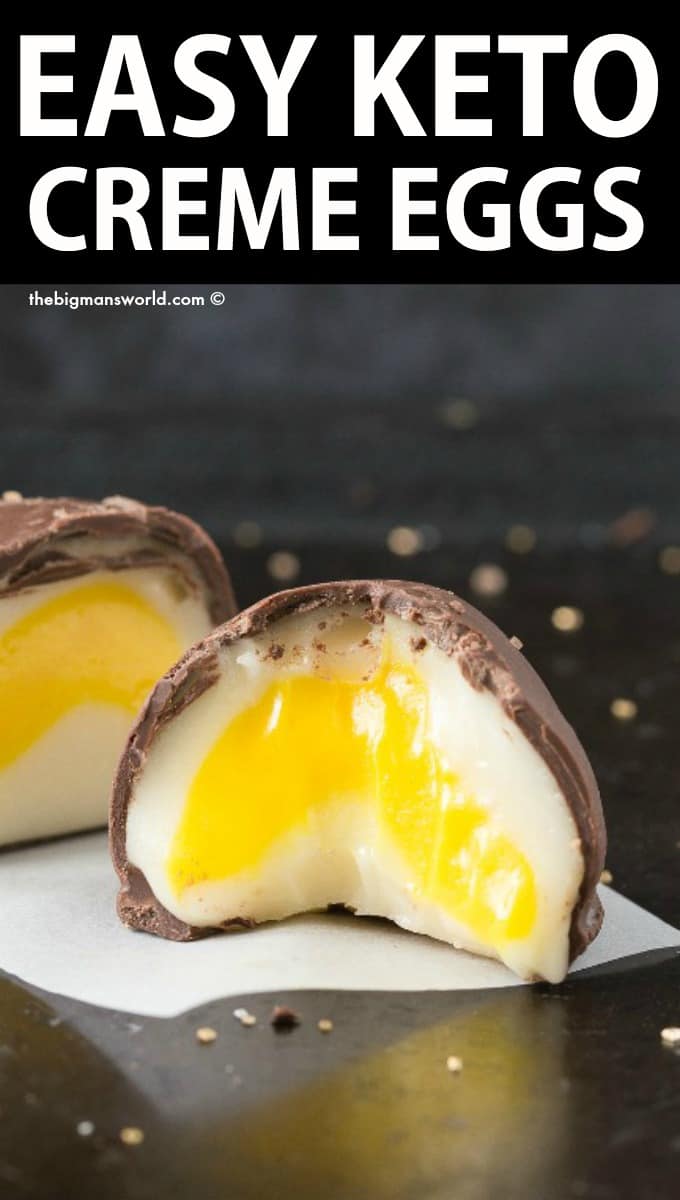 Homemade Creme Eggs (4 Ingredients!) - The Big Man's World