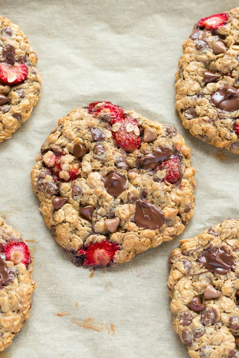 healthy strawberry cookies