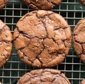 Flourless Brownie Cookies Recipe made without dairy and without sugar. Keto, Paleo, Gluten Free, Vegan