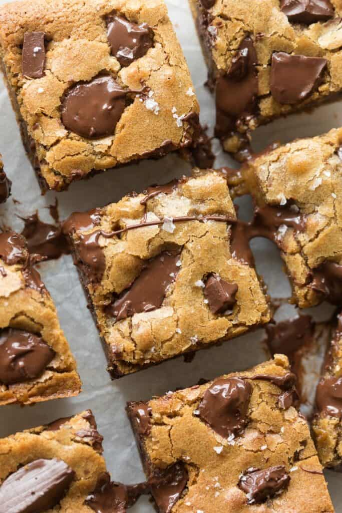 Peanut Butter Chocolate Chip Cookie Bars- the BEST recipe! - The Big ...