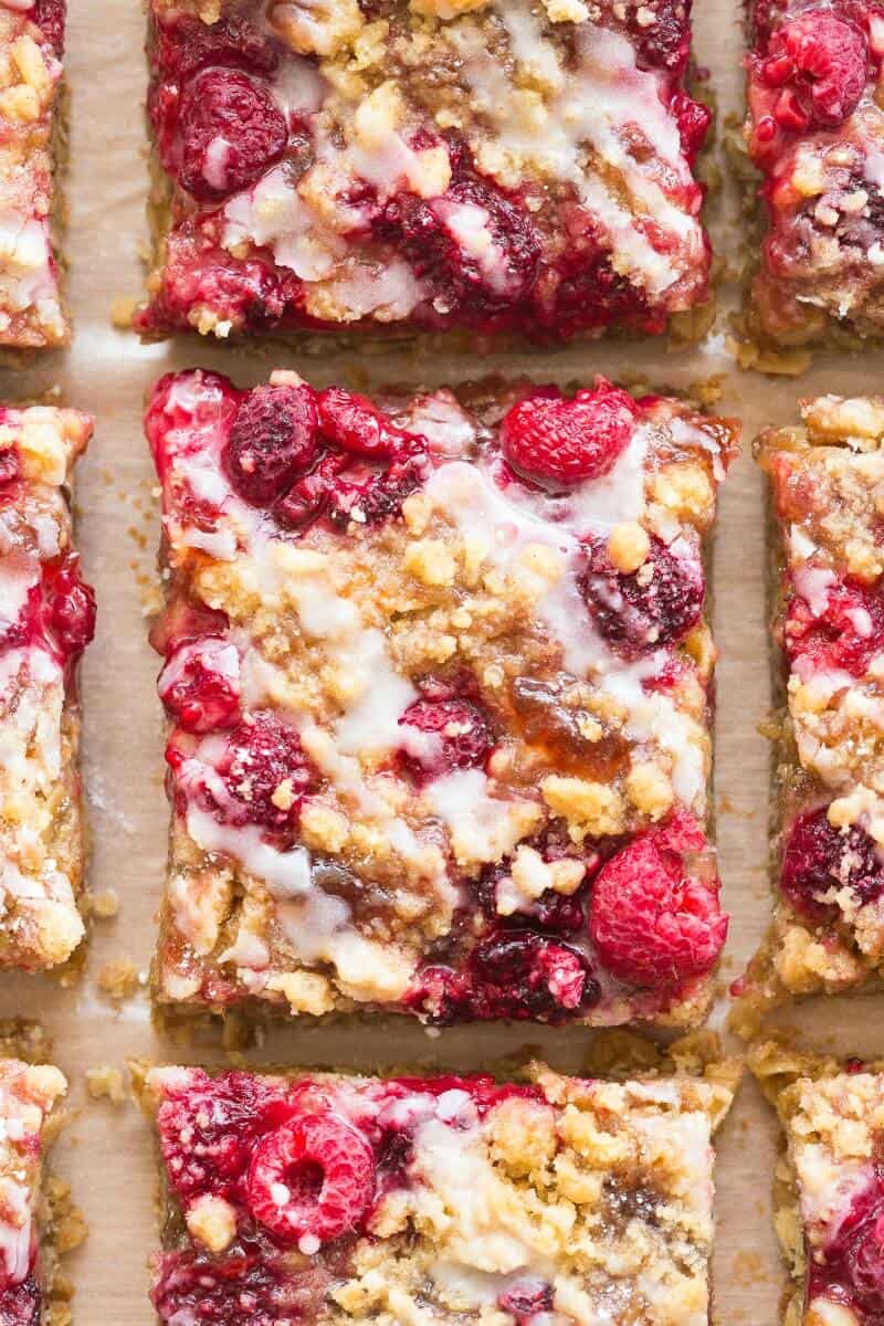 raspberry crumble bars