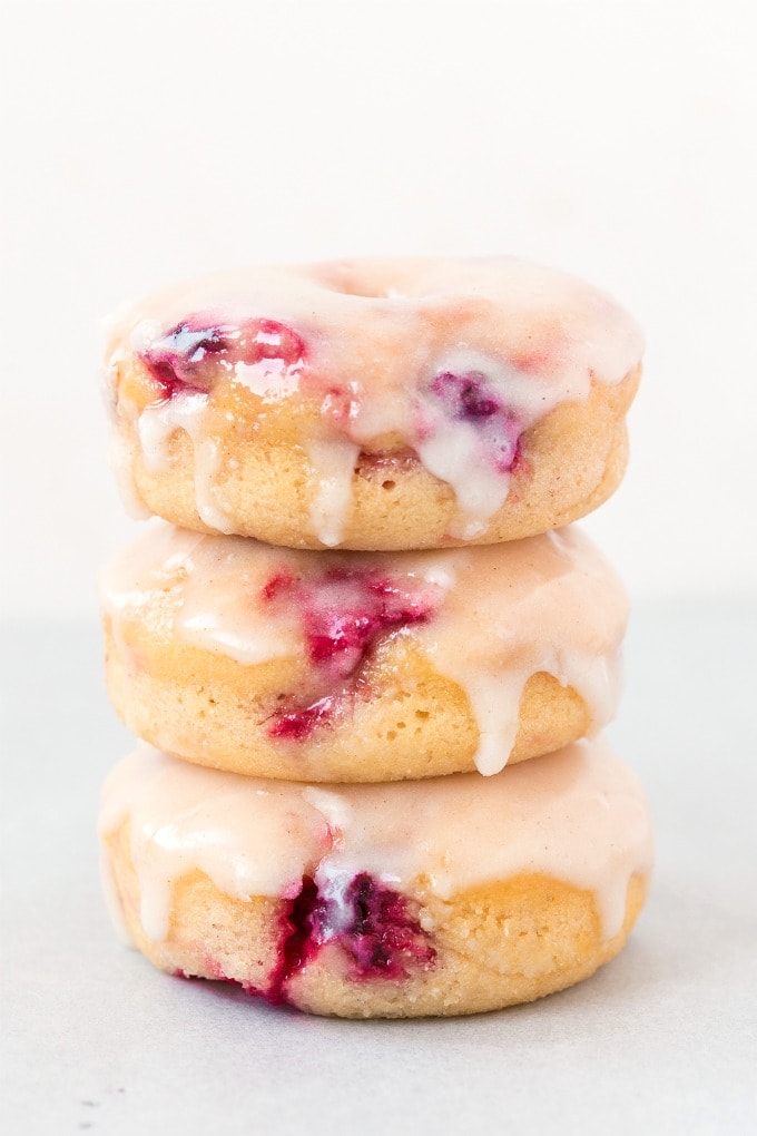 Vegan Baked Raspberry Donuts Recipe