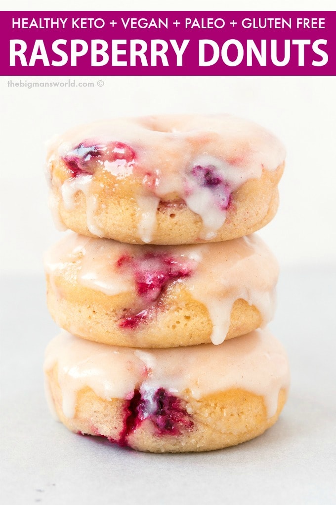 Healthy Baked Gluten Free Vegan Raspberry Donuts Recipe