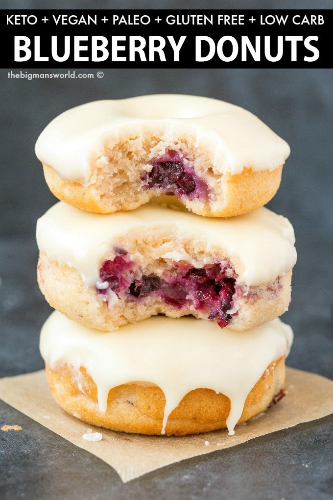 Keto Blueberry Donuts