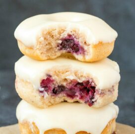 Easy healthy baked blueberry donuts recipe