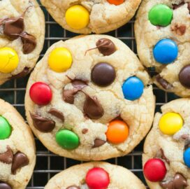 Easy soft and chewy keto healthy m and m cookies recipe