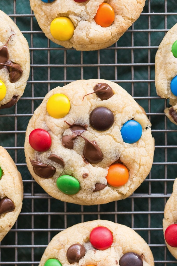 Healthy M and M Cookies Recipe made healthy! Vegan, gluten free and sugar free!