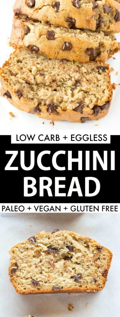 Healthy Chocolate Chip Zucchini Bread (Paleo, Vegan, Gluten Free) - The ...