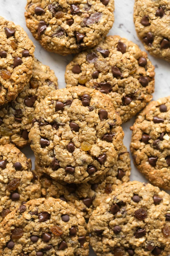 Easy soft and chewy no oats oatmeal raisin cookies recipe