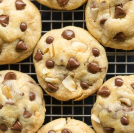 Easy chocolate chip cookies recipe with coconut
