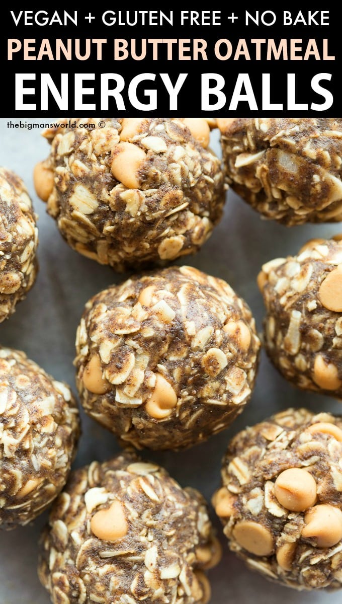 No Bake Oatmeal Peanut Butter Energy Balls Recipe