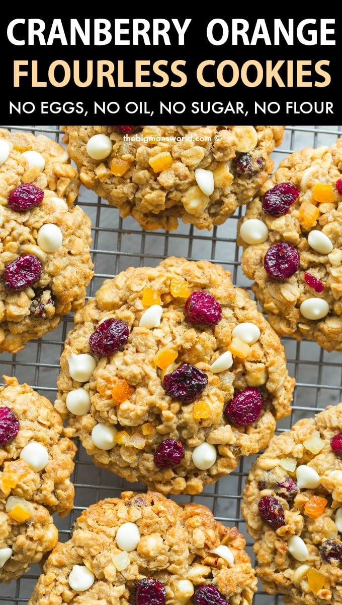 Healthy Cranberry Orange Oatmeal Cookies Recipe