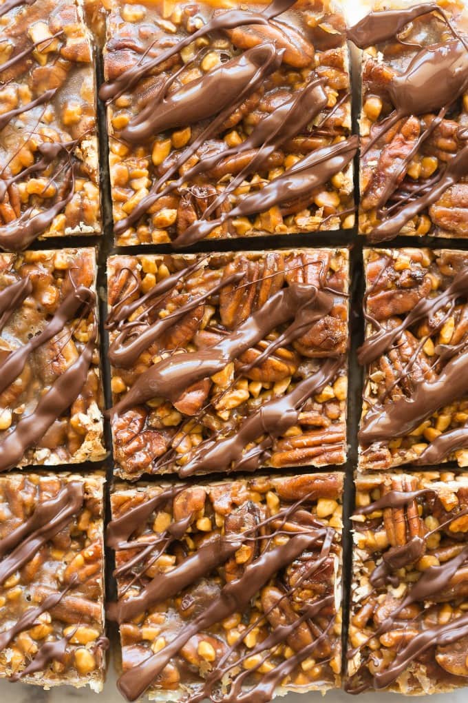 chocolate pecan pie bars no corn syrup
