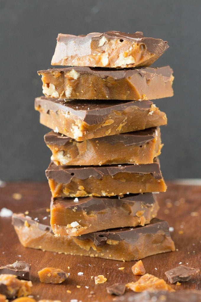 Easy Keto English Toffee {Vegan, Paleo} - The Big Man's World ®