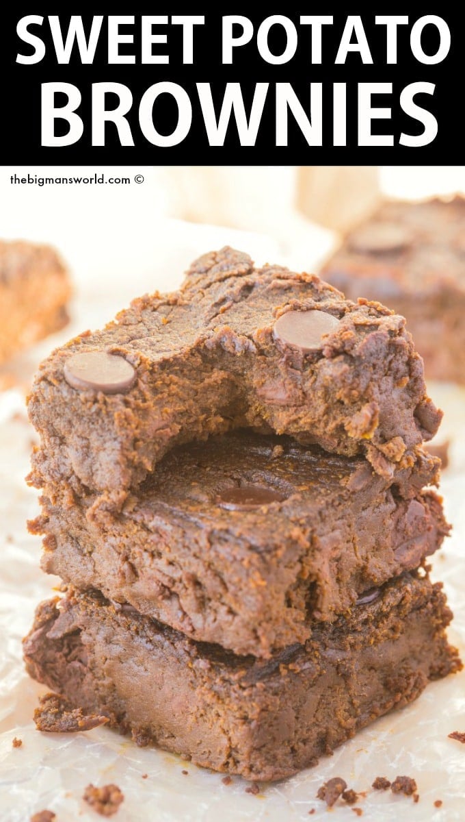 Sweet Potato Brownies (4 Ingredients) - The Big Man's World