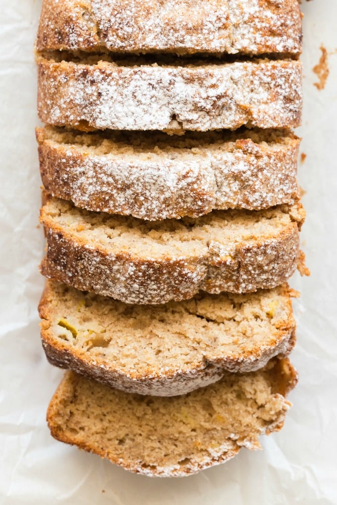 banana bread with ginger. 