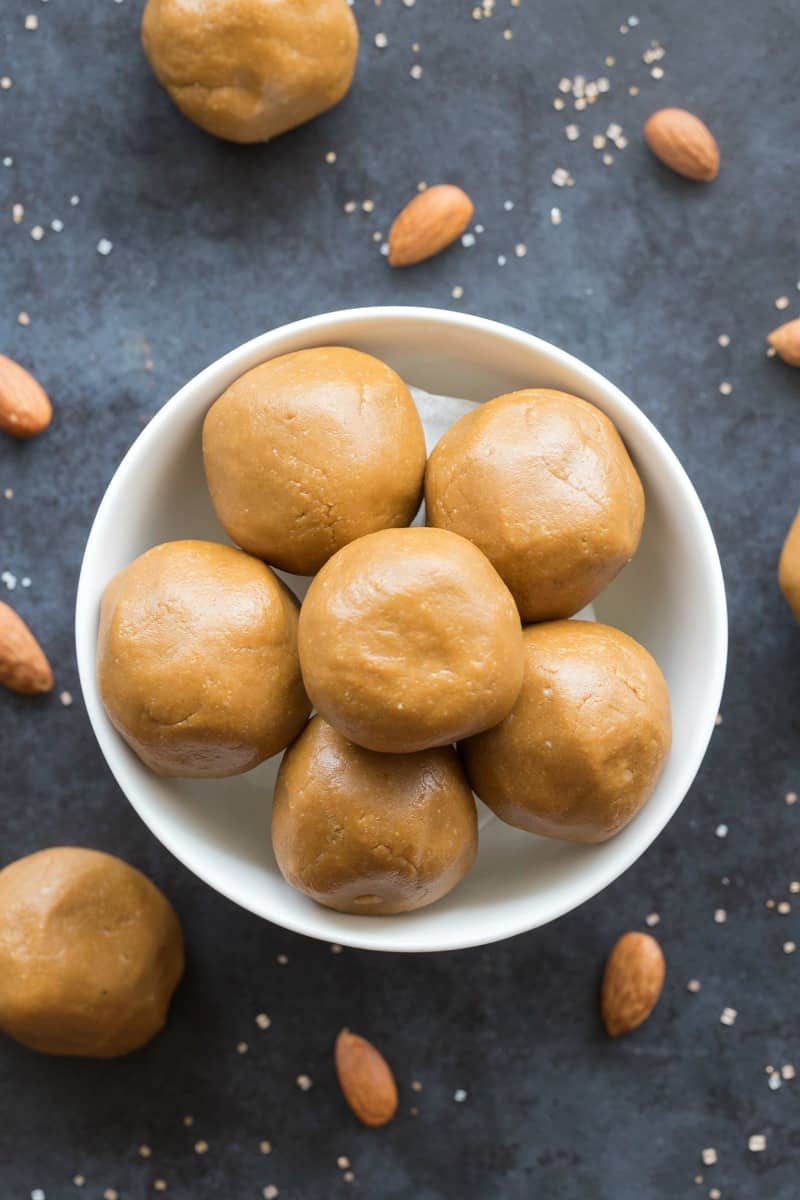 almond butter energy balls.