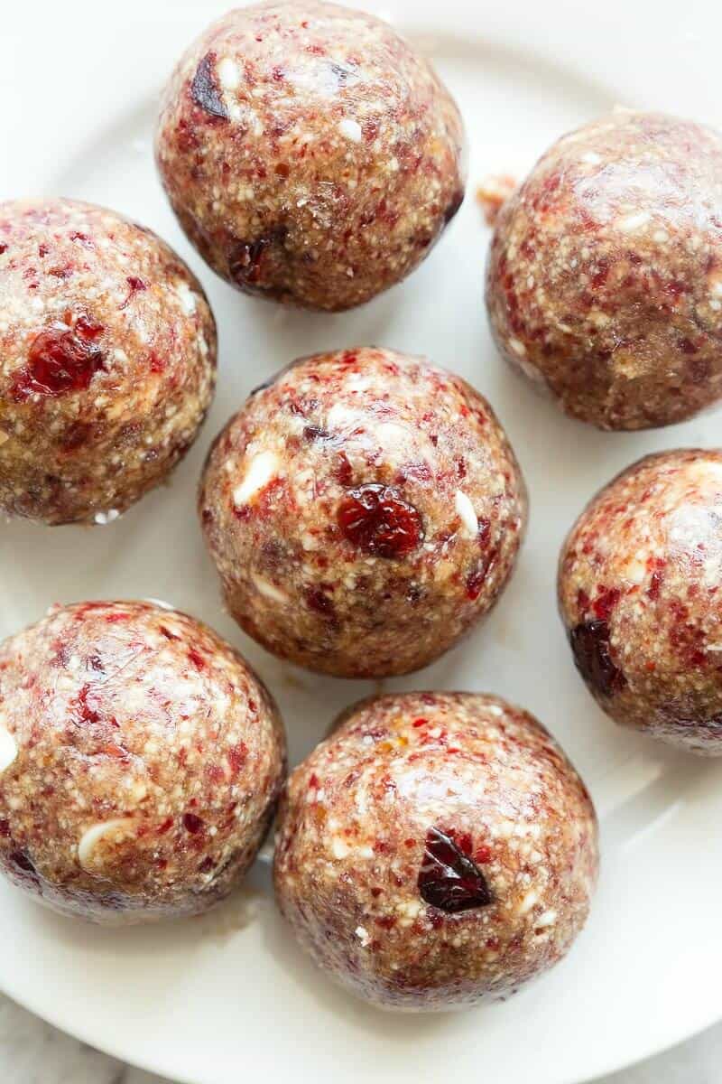 Cranberry Energy balls.