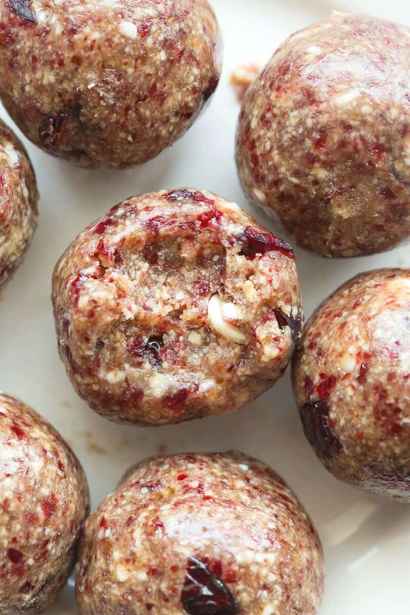 Cranberry Energy Bites.