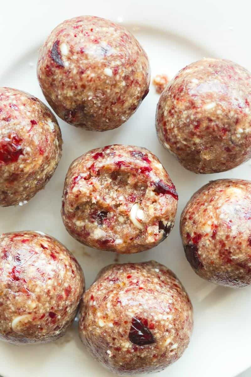 cranberry bliss balls.