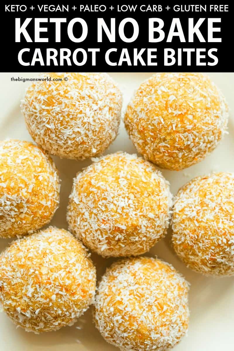 Low Carb Carrot Cake Bliss Balls
