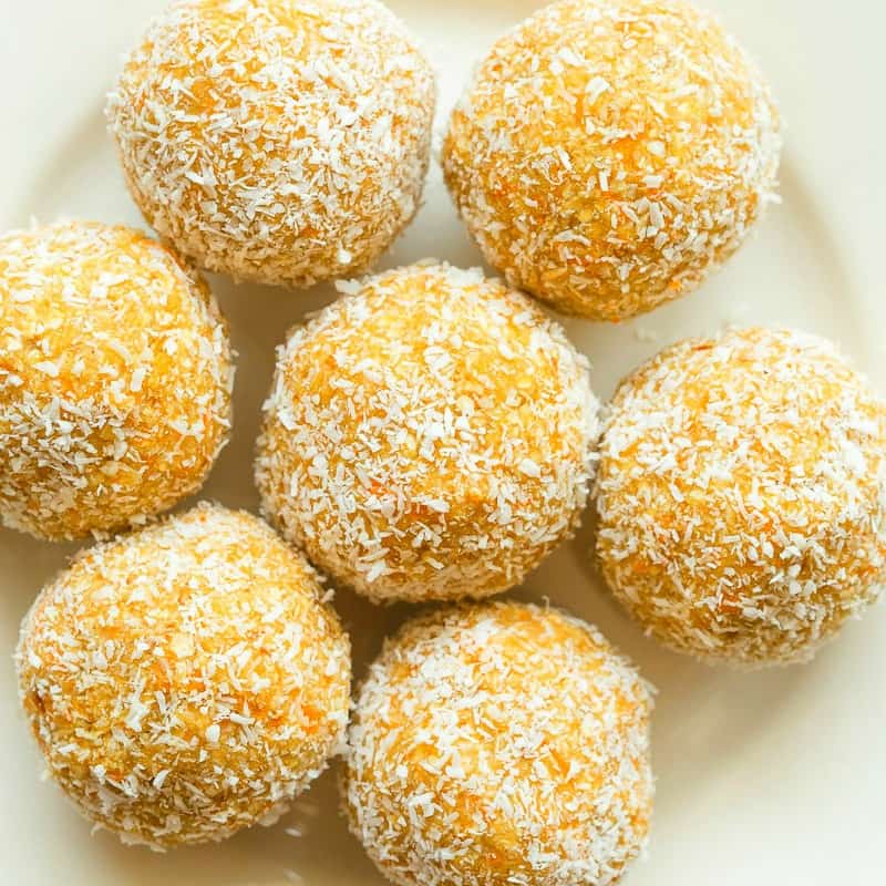 No Bake Carrot Cake Balls