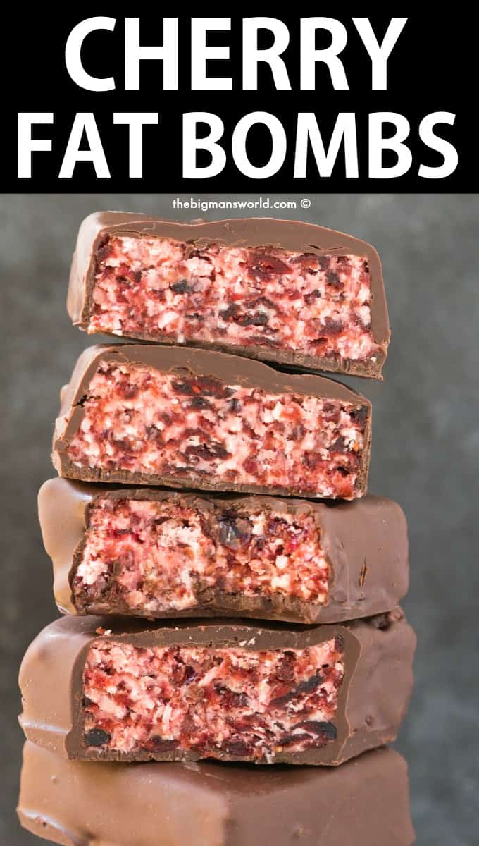 Chocolate Cherry Fat Bombs Keto Vegan No Bake The Big Mans World 