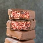 Chocolate Fat Bombs with cherries