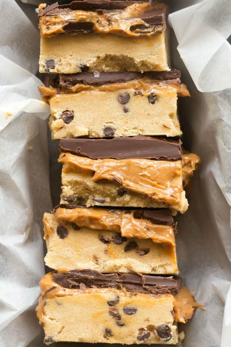 Caramel Cookie Dough Bars - The Big Man's World