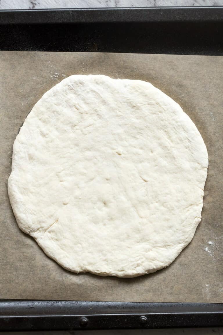 2 Ingredient Pizza Dough- No Yeast! - The Big Man's World