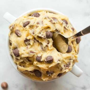 Edible eggless cookie dough