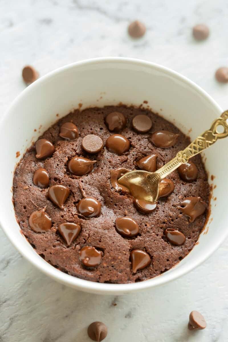 100 Calorie Chocolate Mug Cake No Egg No Milk The Big Man S World