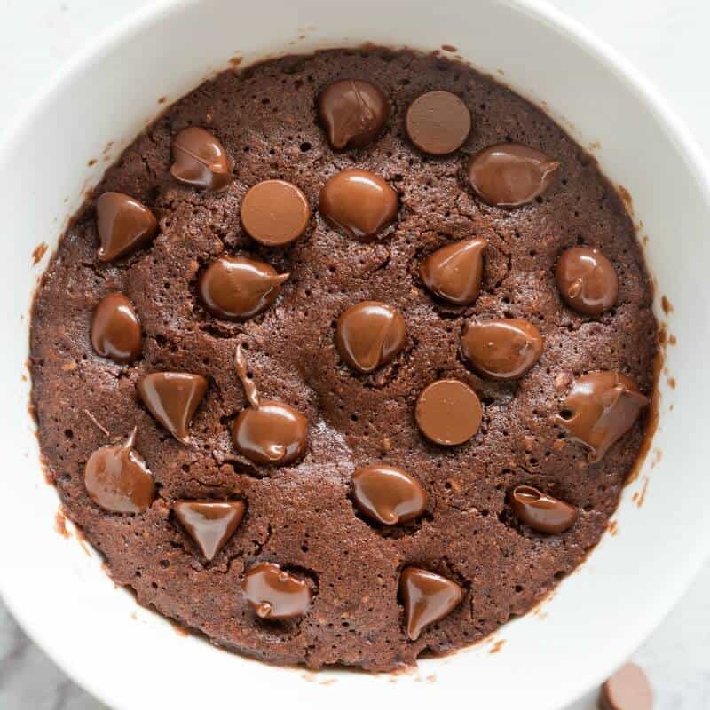 Gooey Chocolate Mug Cake (No Egg) - The Cooking Collective