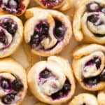 yeast free blueberry cinnamon rolls