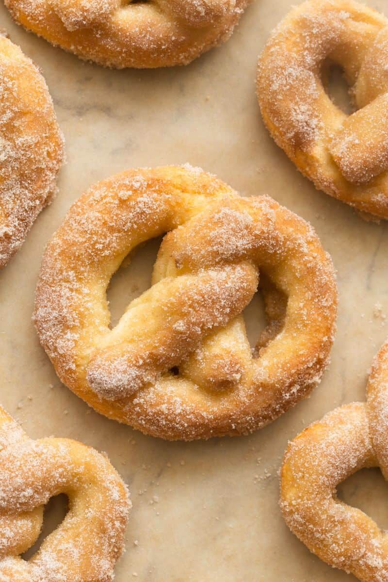 healthy cinnamon soft pretzels