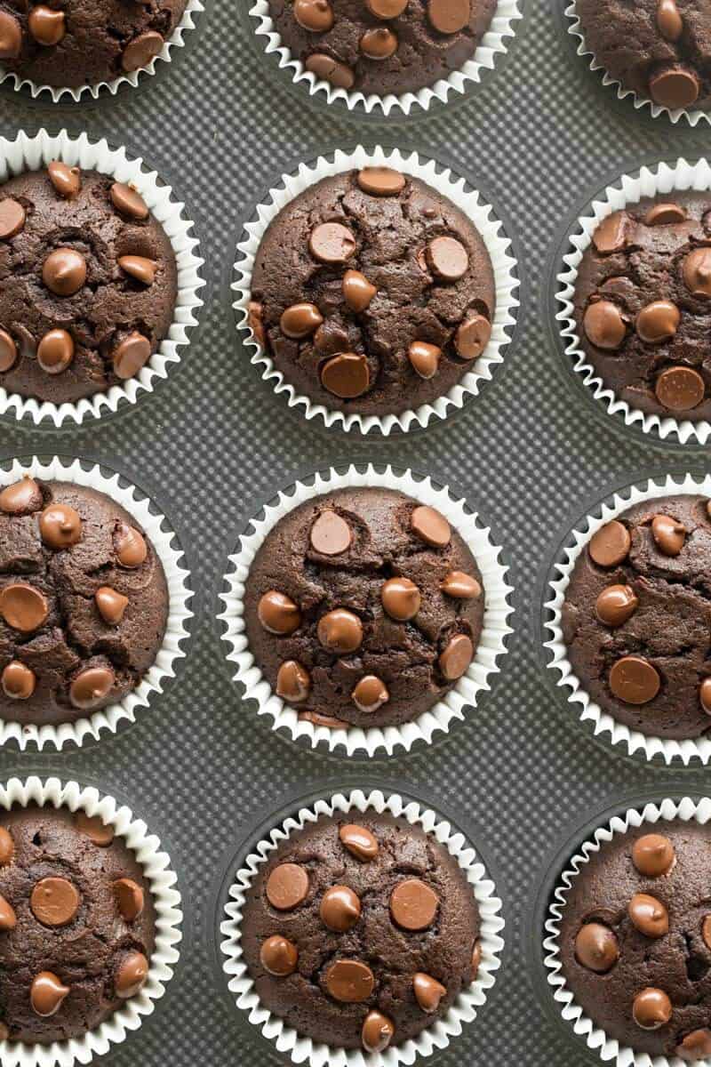 vegan gluten free chocolate muffins