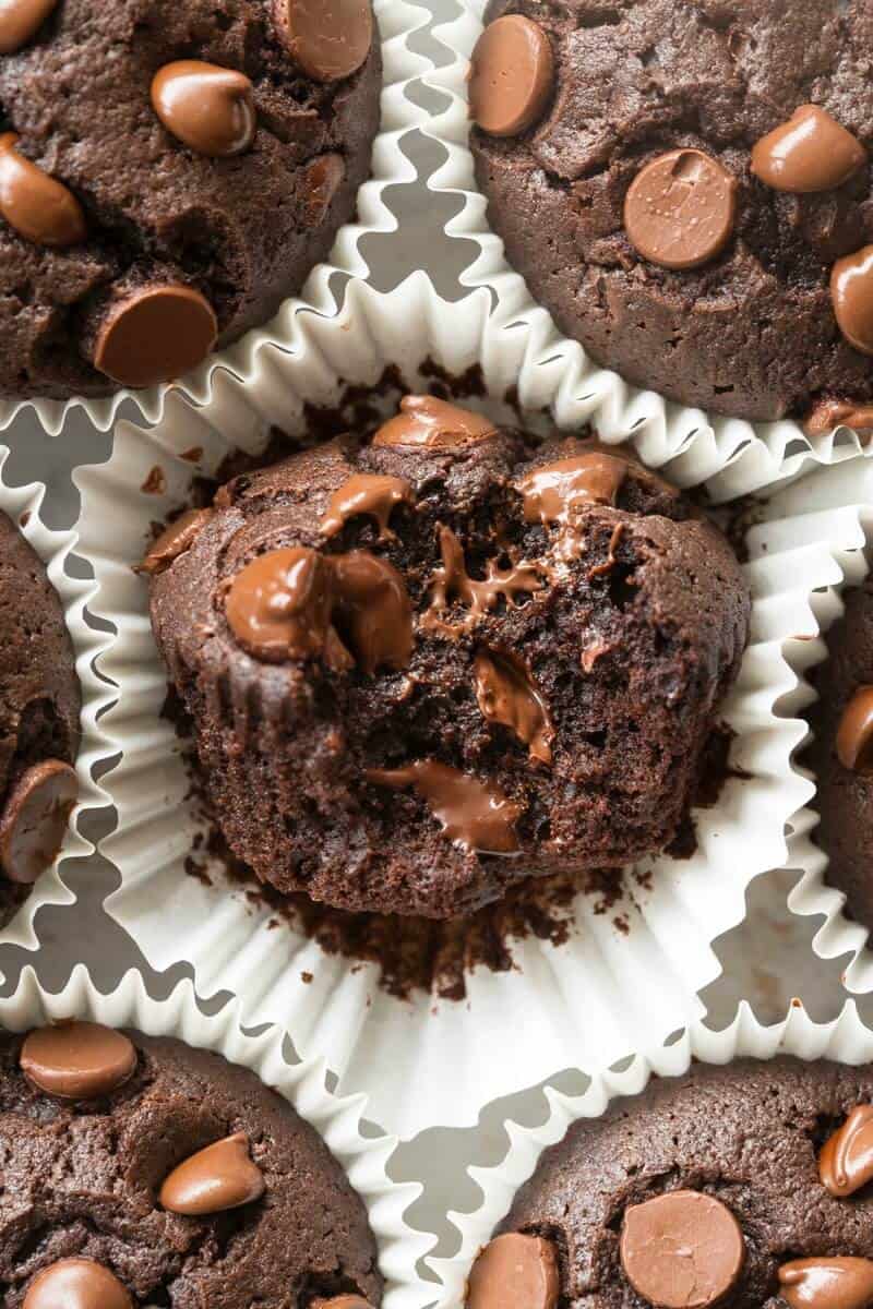 healthy chocolate muffins