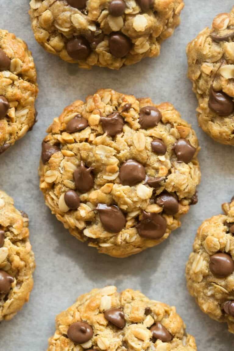 4Ingredient Peanut Butter Oatmeal Cookies {flourless} The Big Man's