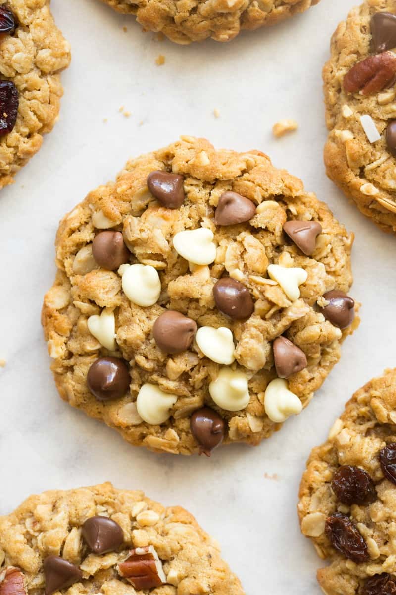 triple chocolate oatmeal cookies